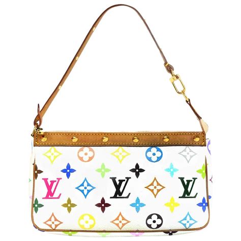 louis vuitton white bag with colored letters price|white louis vuitton bag crossbody.